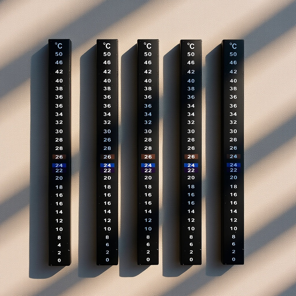 Temperature Strip Thermometer - สติกเกอร์วัดอุณหภูมิสำหรับการหมัก 5 ชิ้น สำหรับเทอร์โมมิเตอร์วัดอุณหภูมิในครัวเรือน อุปกรณ์วัดอุณหภูมิที่แม่นยำ