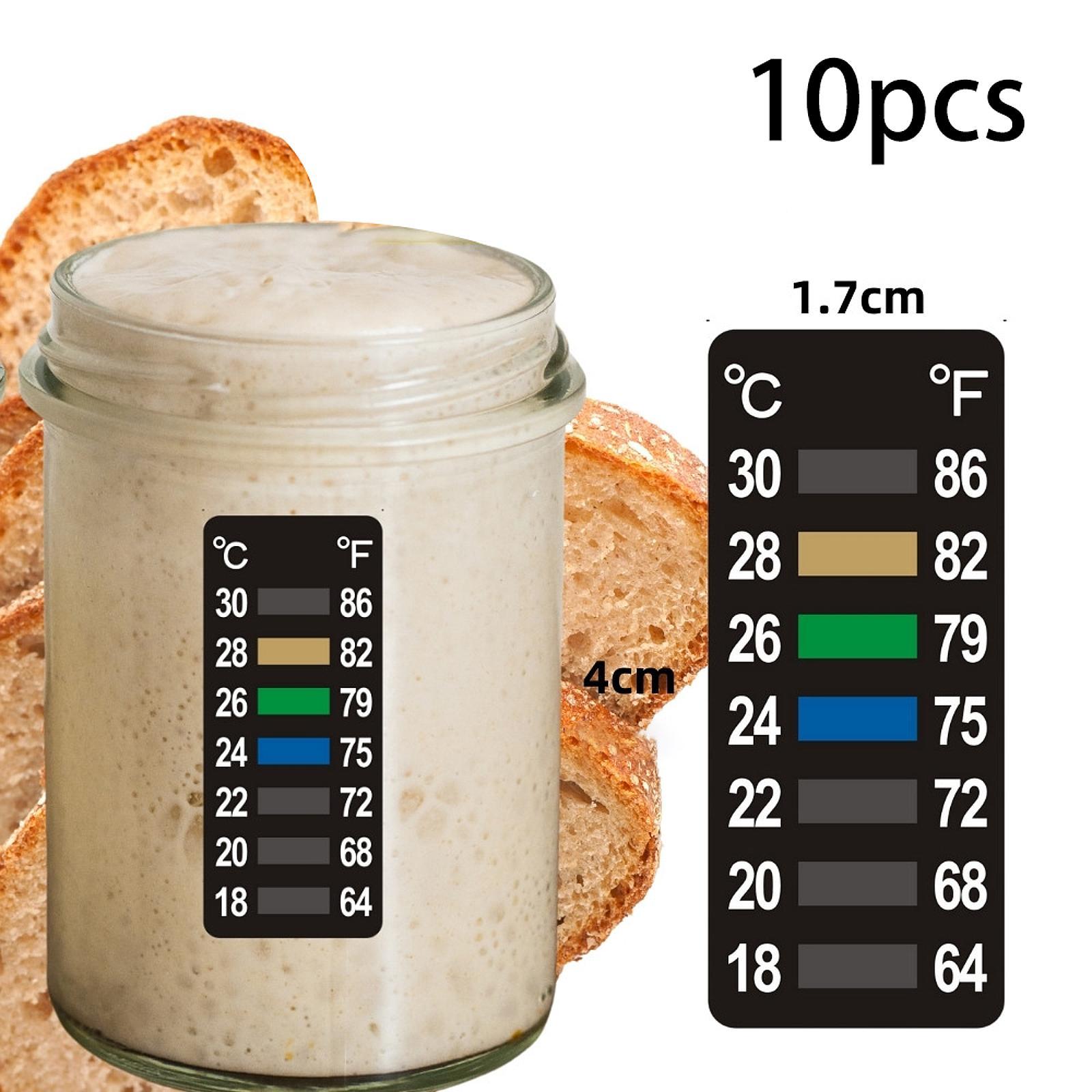 Temperature Strip Thermometer - แถบวัดอุณหภูมิ 10 ชิ้น สำหรับการวัดอุณหภูมิในการหมักไวน์