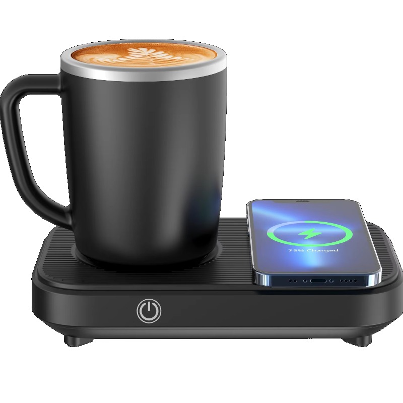 Coffee Equipment Gift - แก้วน้ำอัจฉริยะทรงสี่เหลี่ยม 55 องศา 350 มล. พร้อมระบบทำความร้อนและความเย็นในตัว