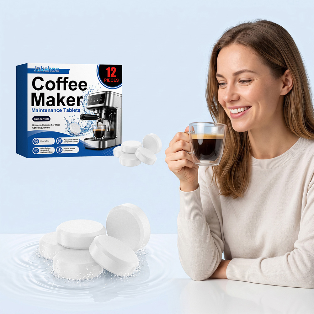 Coffee Equipment Maintenance - แท็บเล็ตสำหรับบำรุงรักษาเครื่องชงกาแฟสำหรับอุปกรณ์ชงกาแฟส่วนใหญ่ ทำความสะอาดอย่างล้ำลึก ขจัดคราบตกค้าง แคปซูลขจัดตะกรันสำหรับเครื่องชงกาแฟ