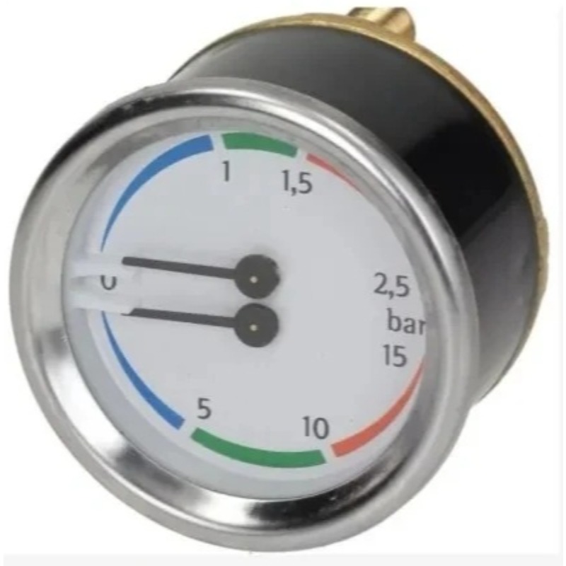Pressure Gauge Espresso - สําหรับ lamarzocco,NUOVA,Astoria เครื่องชงกาแฟกึ่งอัตโนมัติ Dual Pointer เครื่องวัดความดันอุปกรณ์เสริม