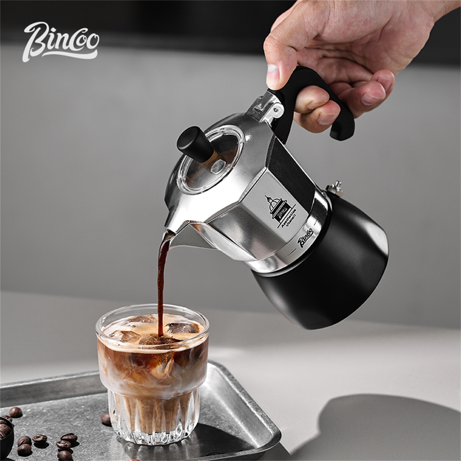 Coffee Equipment For Sale - BINCOO วาล์วคู่ Moka Pot,Espresso Extraction เครื่องชงกาแฟแบบพกพาเครื่อง