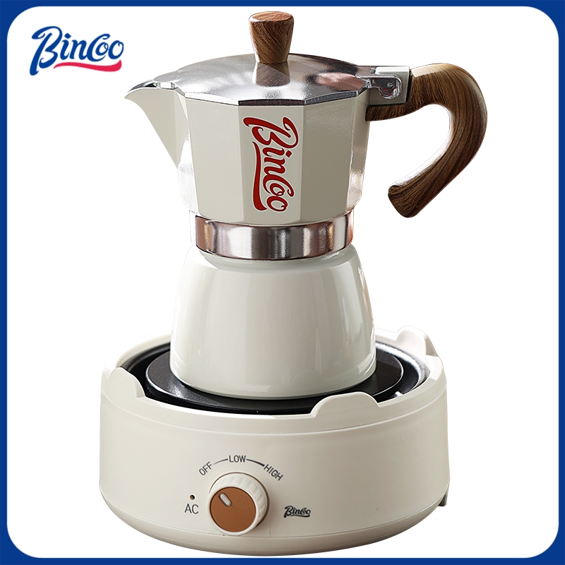 Coffee Equipment For Sale - เครื่องชงกาแฟมอคค่าพ็อตและเตาไฟฟ้า Bincoo ดีไซน์กะทัดรัดสำหรับพื้นที่ขนาดเล็ก เพื่อการชงกาแฟสไตล์อิตาเลียนที่เข้มข้น