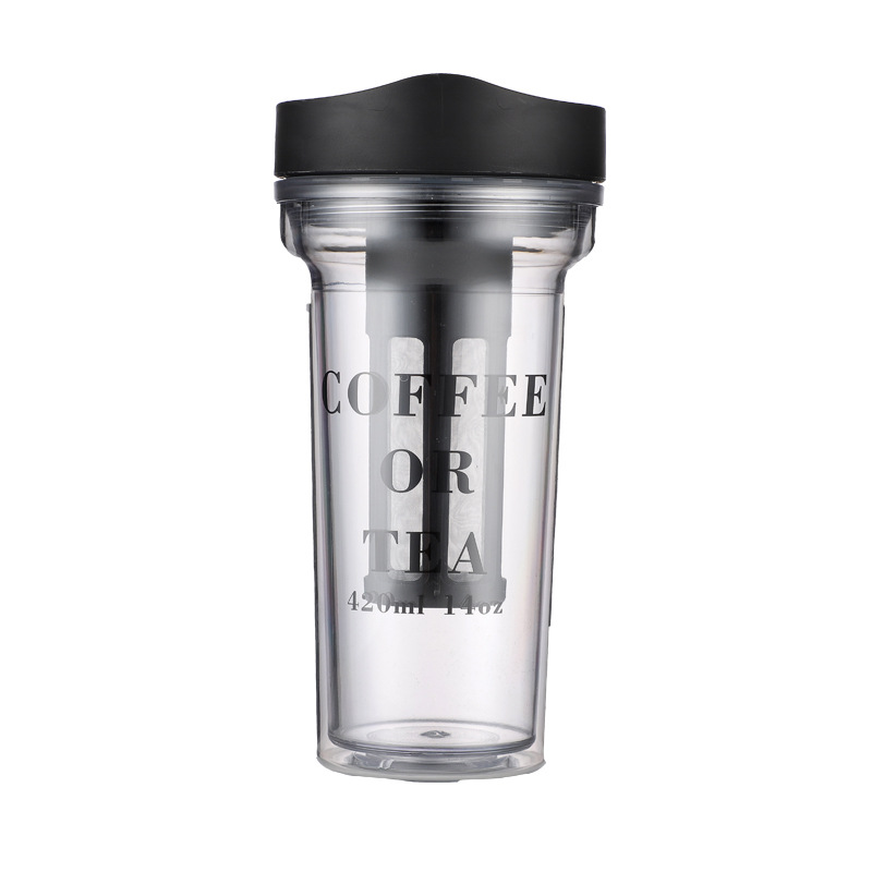 Coffee Equipment Filter - 420ml แบบพกพา Cold BREW เครื่องชงกาแฟขวดกาแฟกรองชาเย็นชงชา Infuser