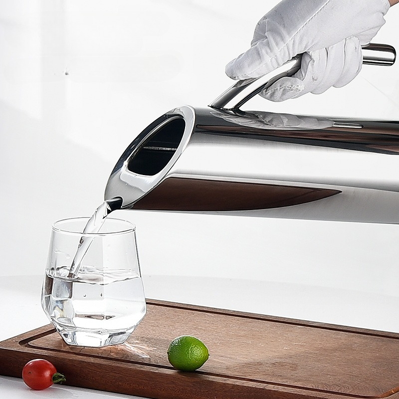 Coffee Equipment Gift - เหยือกน้ําสแตนเลสตรงเหยือกน้ํา Carafe ชาเย็น/กาแฟเย็น Dispenser เหยือกครัวสําหรับตู้เย็นกลางแจ้งของขวัญ
