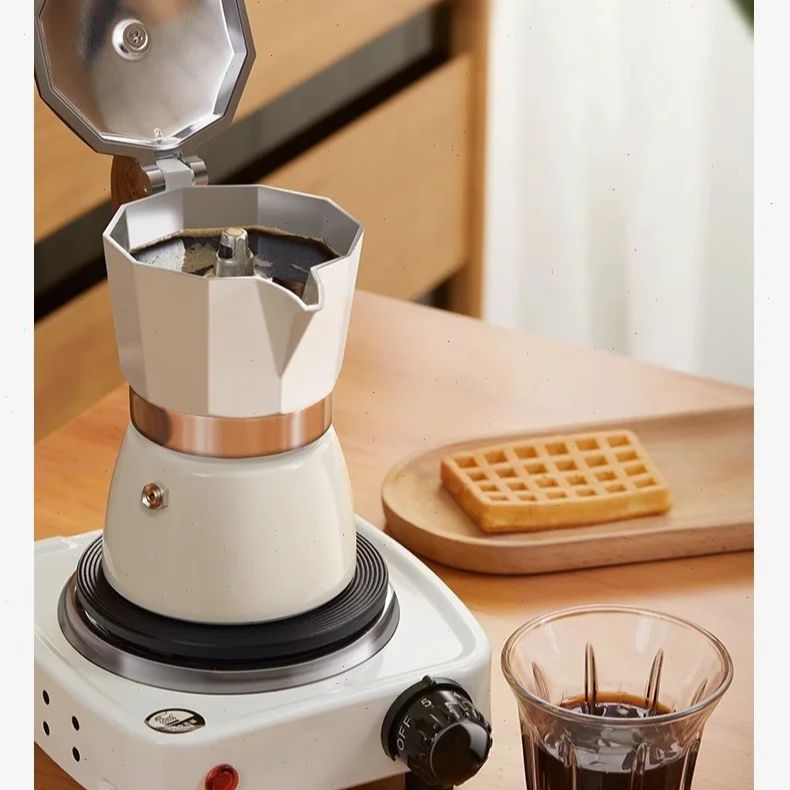 Coffee Equipment For Sale - หม้อโมก้าพ็อตแบบก้นกลม วาล์วเดี่ยว เครื่องชงกาแฟขนาดเล็กสำหรับใช้ในบ้าน ชุดเครื่องชงกาแฟแบบดริป อุปกรณ์ชงเอสเพรสโซ