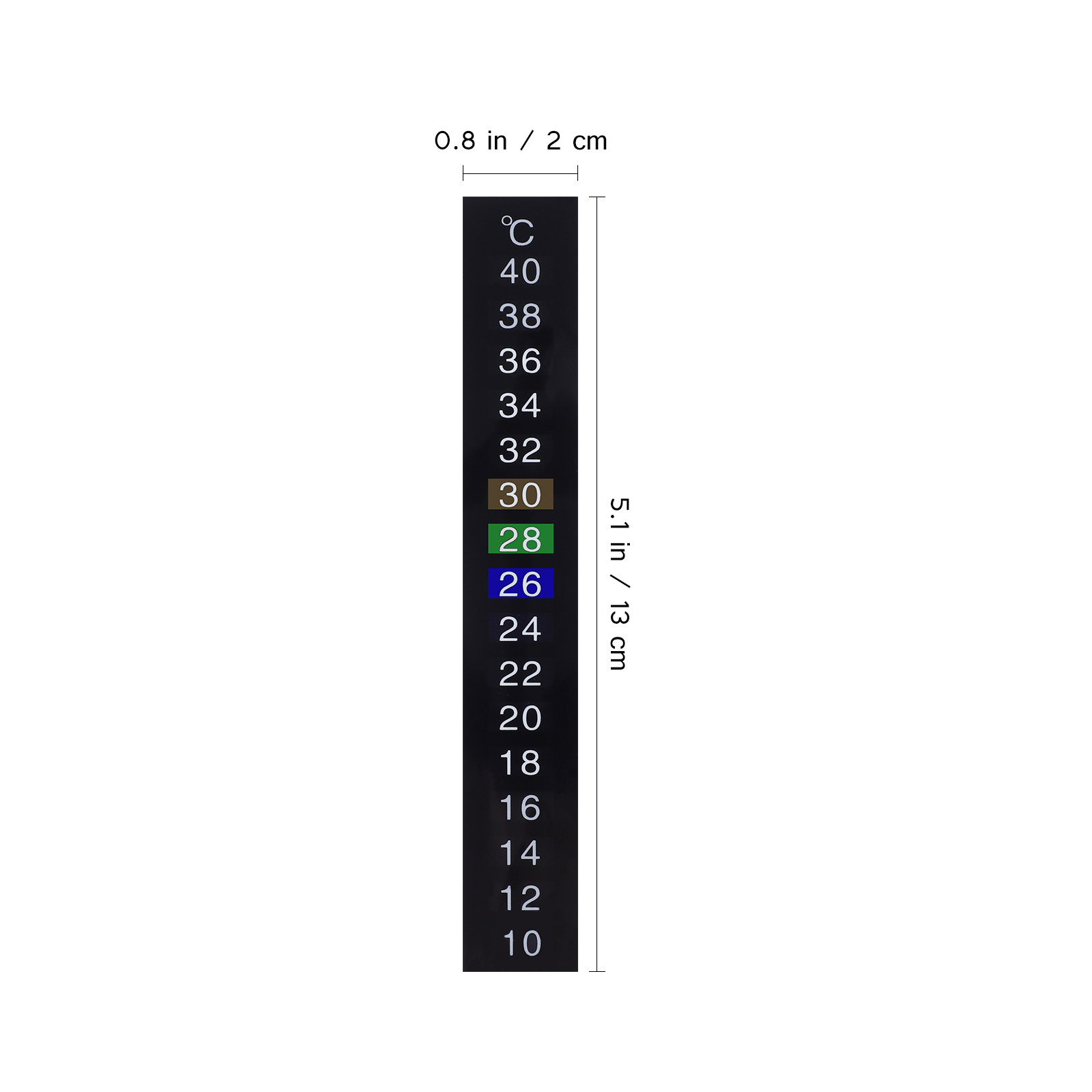 เทอร์โมมิเตอร์แบบแท่ง 10 ชิ้น  - Temperature Strip Thermometer บทวิจารณ์และราคา