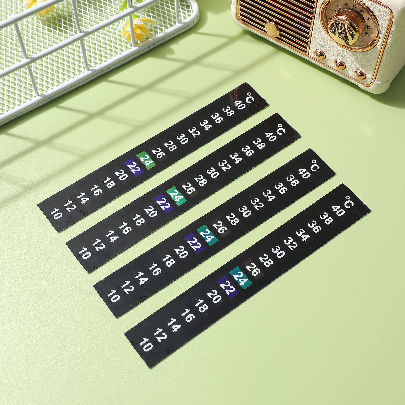 เทอร์โมมิเตอร์แบบแท่ง 10 ชิ้น  - Temperature Strip Thermometer บทวิจารณ์และราคา