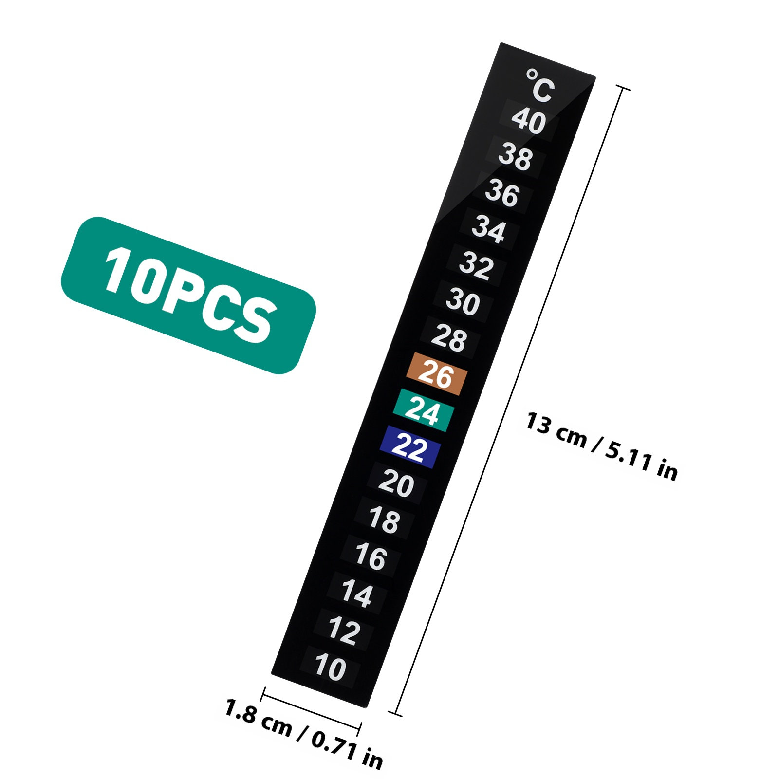 เทปวัดอุณหภูมิแบบคริสตัลเหลว 1 - Temperature Strip Thermometer บทวิจารณ์และราคา