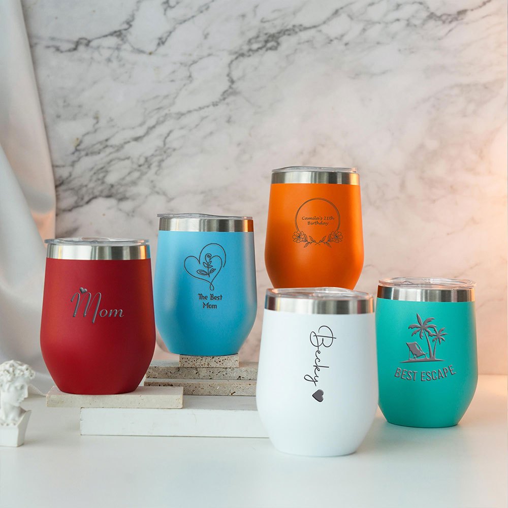 แก้วไวน์สแตนเลสทรงหัวใจพร้อมชื - Coffee Equipment Gift บทวิจารณ์และราคา