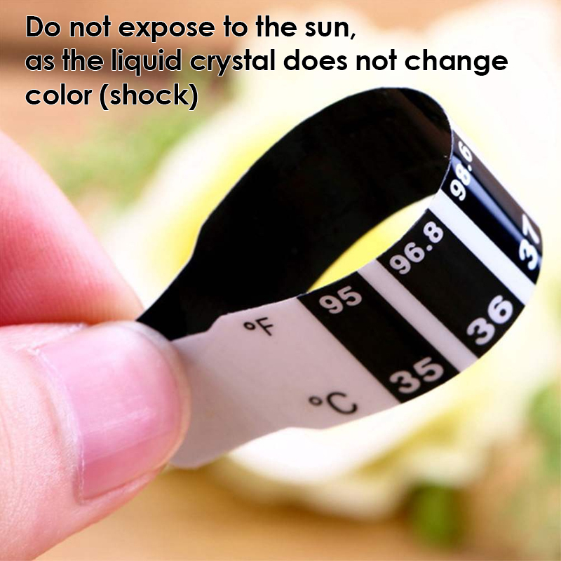 5pcs เด็กหน้าผากอุณหภูมิวัดสติ - Temperature Strip Thermometer บทวิจารณ์และราคา