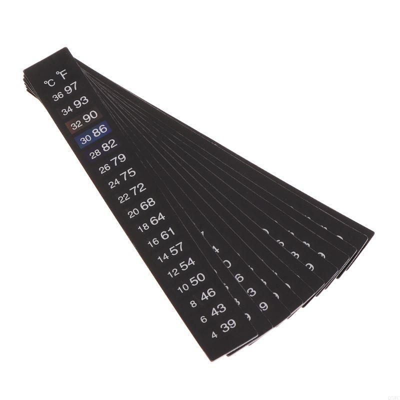 10 Pack Aquarium เครื่องวัดอุณ - Temperature Strip Thermometer บทวิจารณ์และราคา