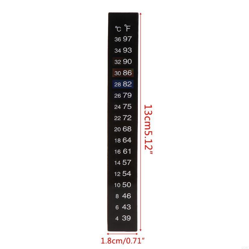 10 Pack Aquarium เครื่องวัดอุณ - Temperature Strip Thermometer บทวิจารณ์และราคา