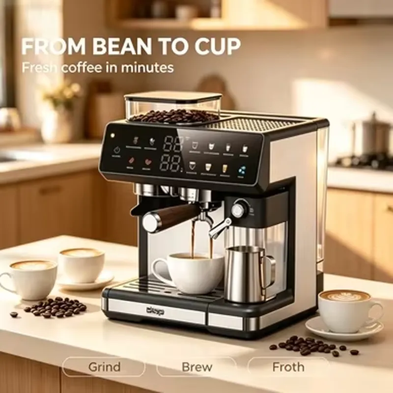 เครื่องชงกาแฟเอสเพรสโซแบบมือถื - Pressure Gauge Espresso บทวิจารณ์และราคา