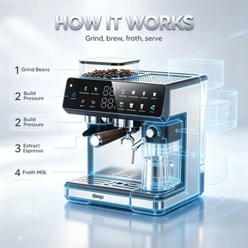 เครื่องชงกาแฟเอสเพรสโซแบบมือถื - Pressure Gauge Espresso บทวิจารณ์และราคา