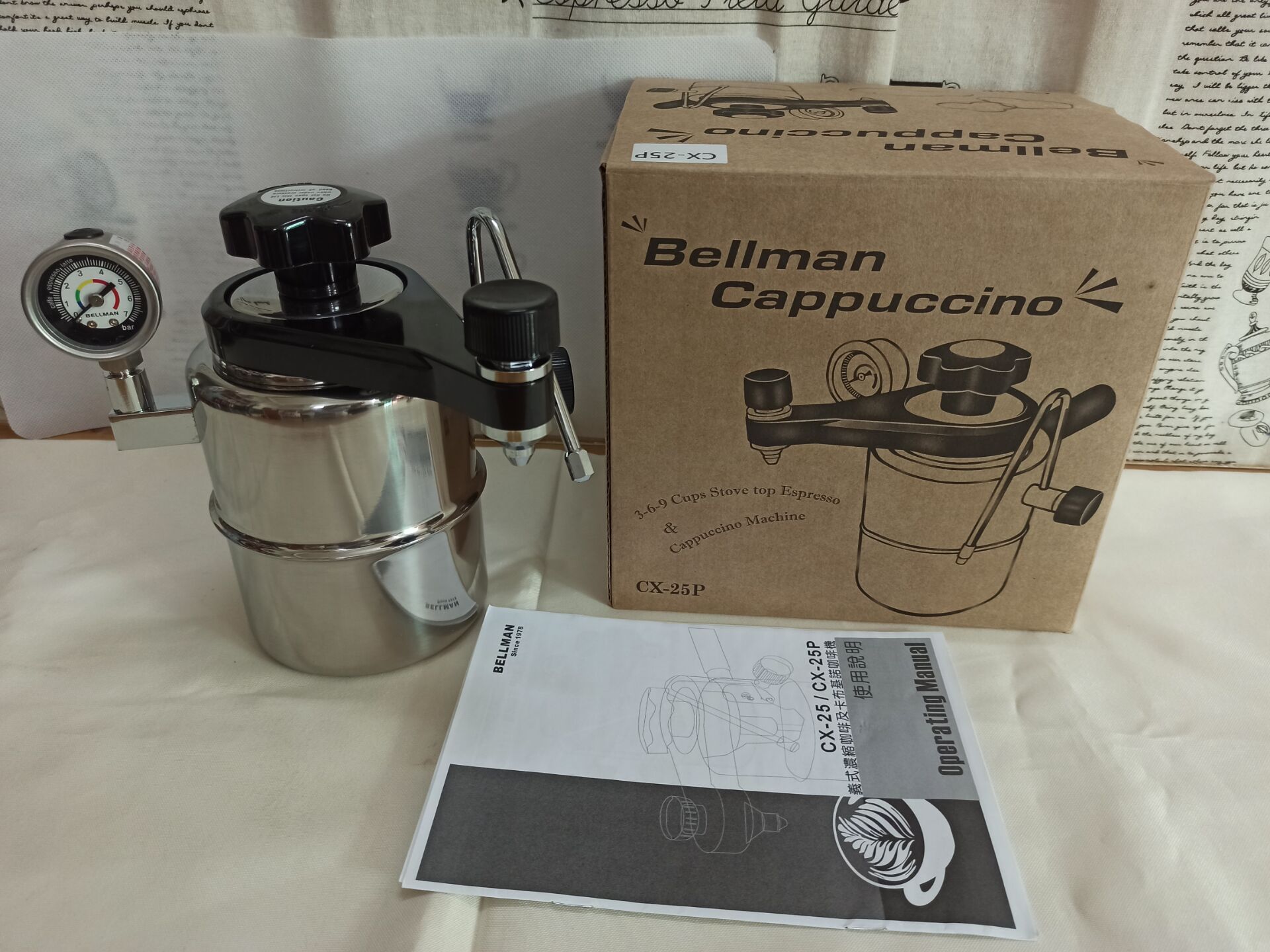 Bellman Cappuccino CX-25P รุ่น - Pressure Gauge Espresso บทวิจารณ์และราคา