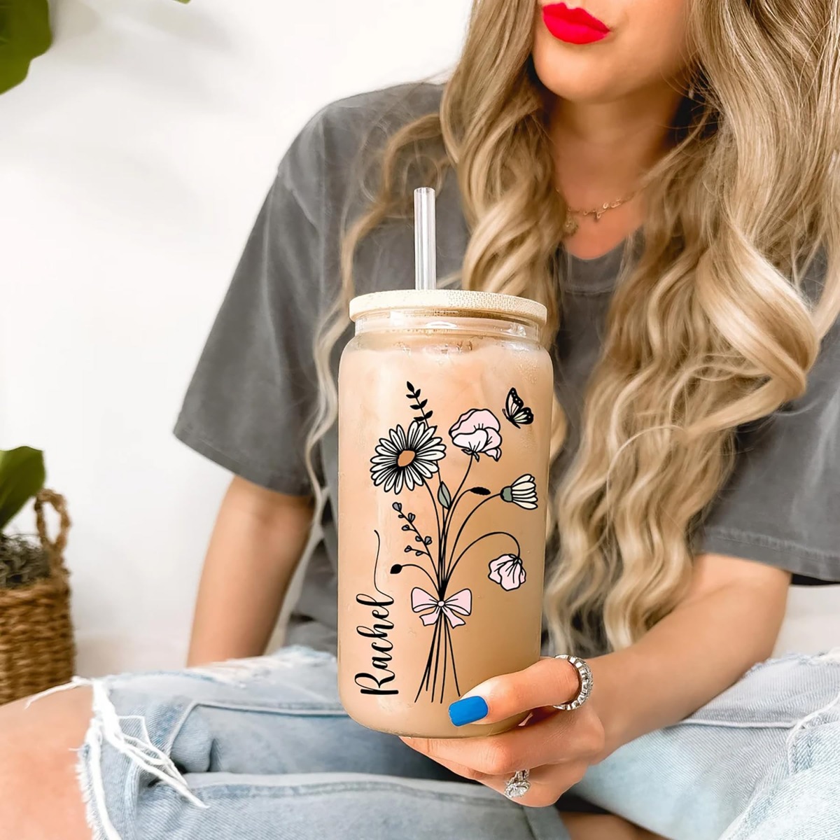 แก้วน้ำน่ารักแบบกำหนดเองพร้อมฝ - Coffee Equipment Gift บทวิจารณ์และราคา