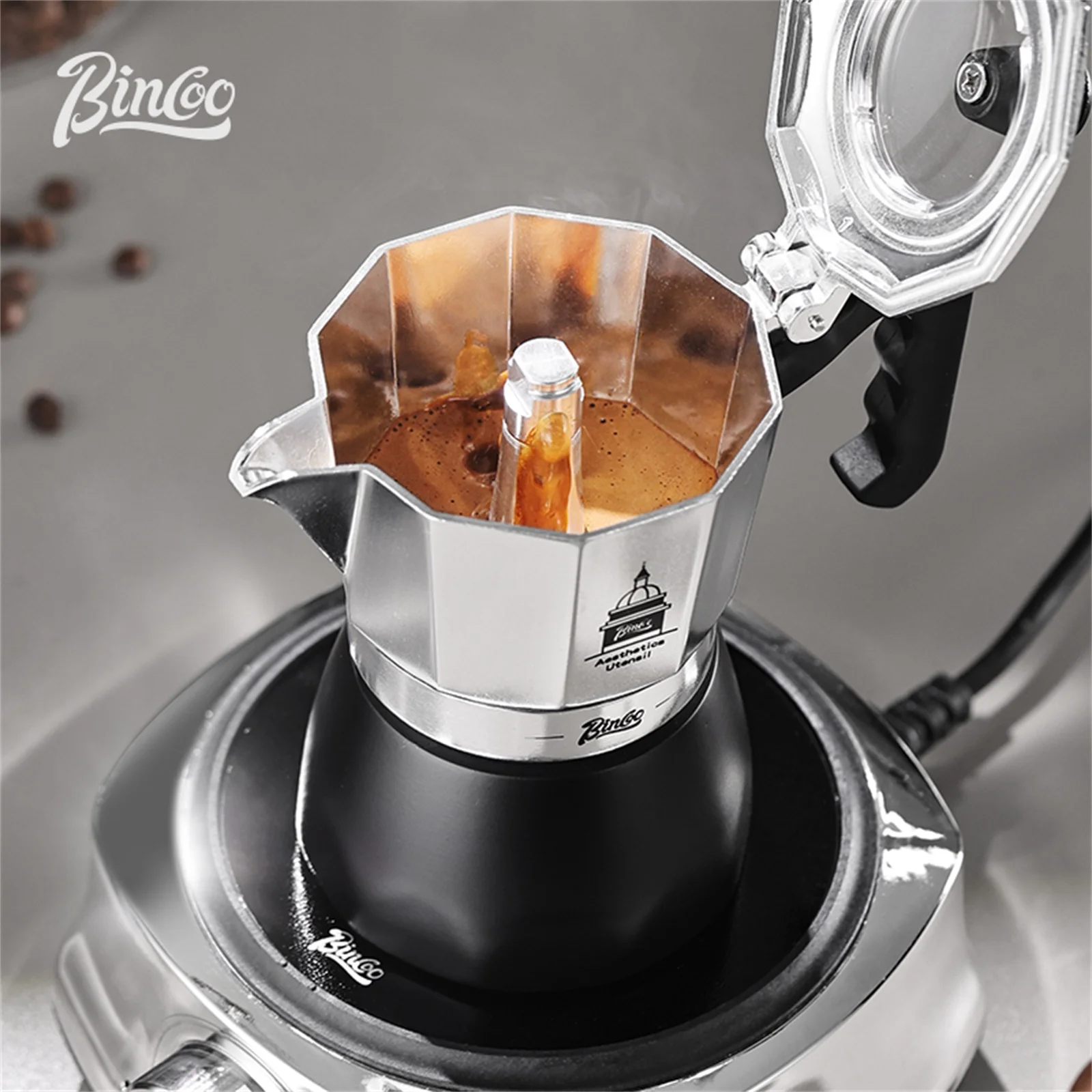 BINCOO วาล์วคู่ Moka Pot,Espre - Coffee Equipment For Sale บทวิจารณ์และราคา