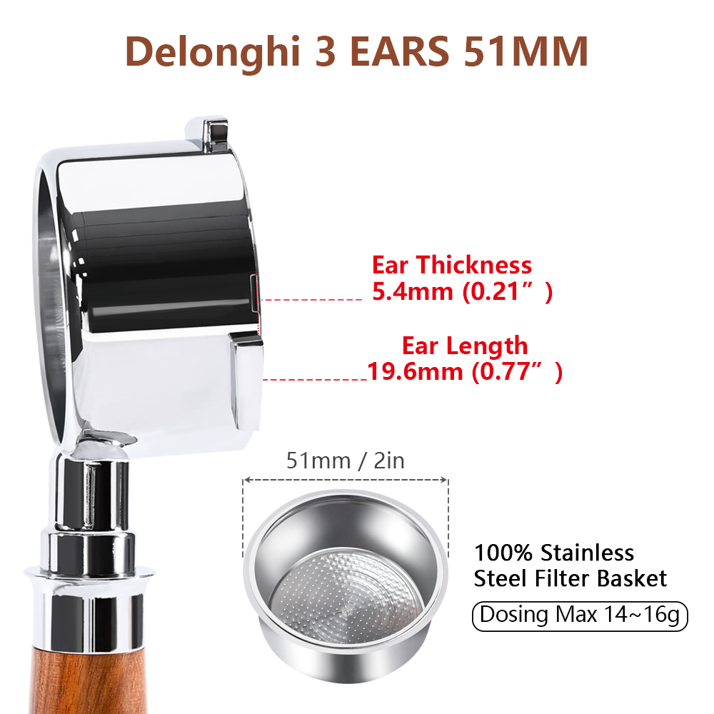 พอร์ทาฟิลเตอร์แบบไม่มีก้นขนาด  - Coffee Equipment For Sale บทวิจารณ์และราคา