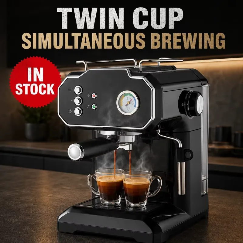 เครื่องชงกาแฟเอสเพรสโซ่กึ่งอัต - Pressure Gauge Espresso บทวิจารณ์และราคา