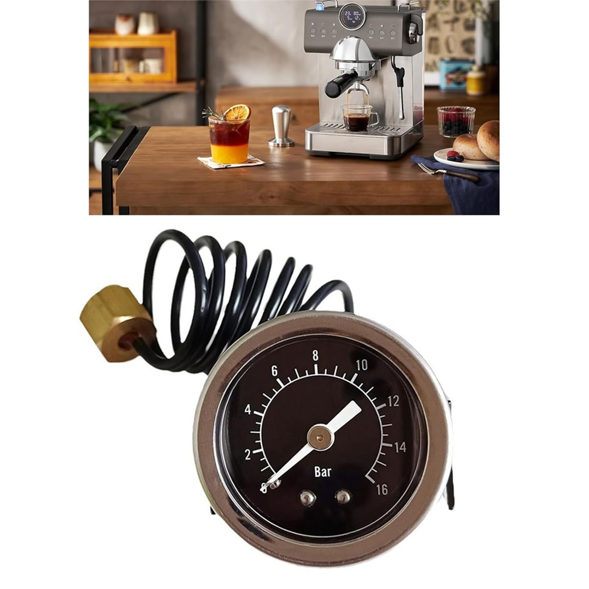 เกจวัดแรงดัน A47T ความแม่นยำสู - Pressure Gauge Espresso บทวิจารณ์และราคา