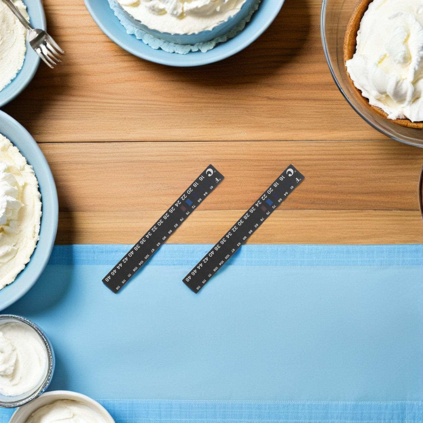 สติกเกอร์วัดอุณหภูมิสำหรับการห - Temperature Strip Thermometer บทวิจารณ์และราคา