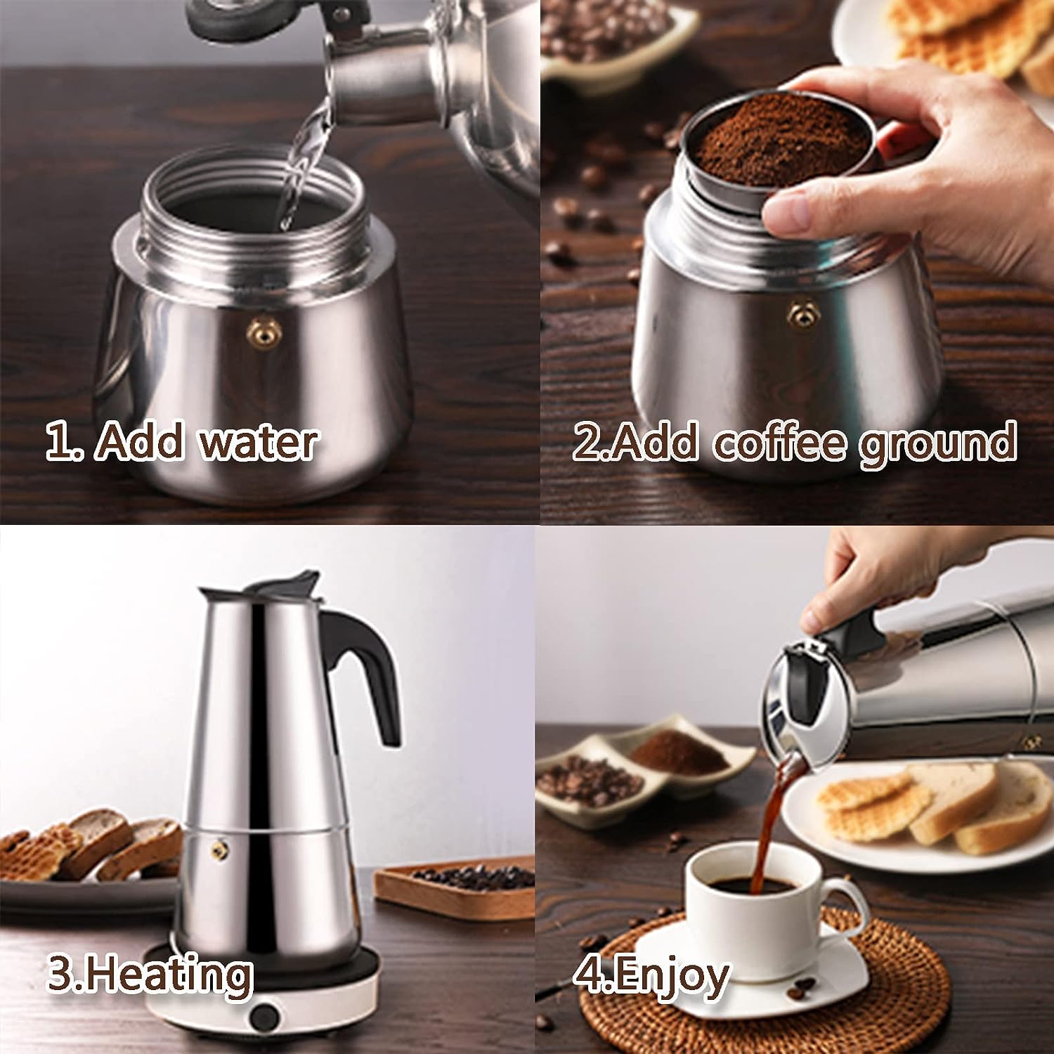 เครื่องชงกาแฟโมคา4/6/9ถ้วย, เค - Coffee Equipment For Sale บทวิจารณ์และราคา