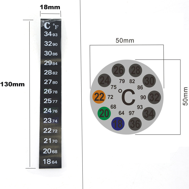 1pcs 2pcs Aquarium Fish TANK S - Temperature Strip Thermometer บทวิจารณ์และราคา