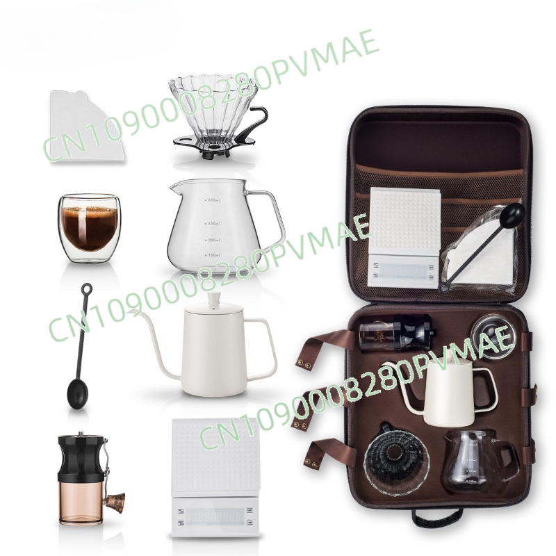 ชุดกาแฟดริปแบบพกพา สำหรับตั้งแ - Coffee Equipment Gift บทวิจารณ์และราคา