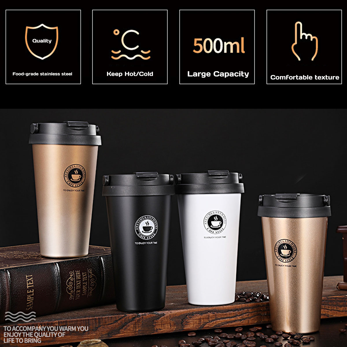 แก้วกาแฟเก็บความร้อนแบบพกพา 16 - Coffee Equipment Gift บทวิจารณ์และราคา