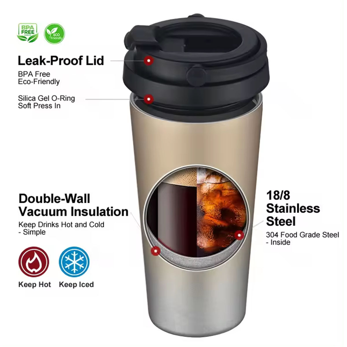 แก้วกาแฟเก็บความร้อนแบบพกพา 16 - Coffee Equipment Gift บทวิจารณ์และราคา
