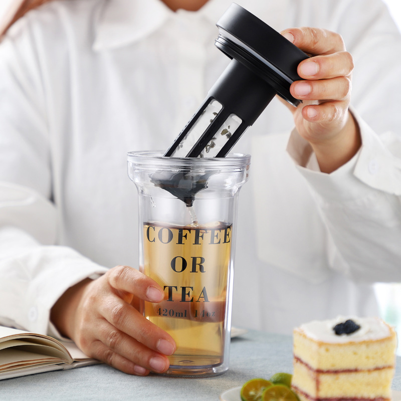 420ml แบบพกพา Cold BREW เครื่อ - Coffee Equipment Filter บทวิจารณ์และราคา